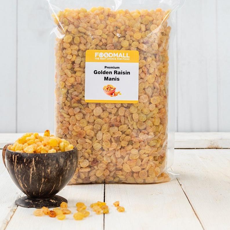 

✥ Cemilan Buah Kismis Emas / Golden Raisin Simin Manis Organik 1 KG ❊