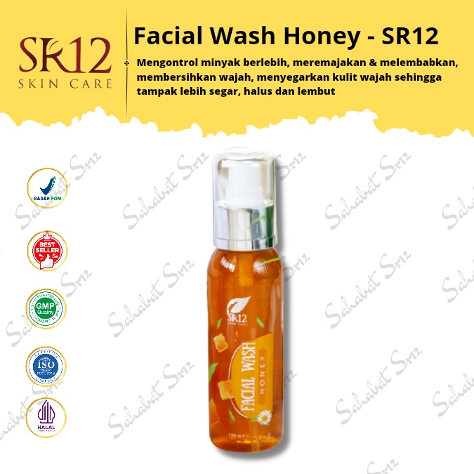 SR12 FACIAL WASH HONEY / SABUN MADU CAIR / SABUN KULIT KERING &amp; SENSITIF