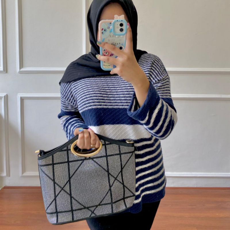 Tas Wanita IMPORT Tas Pesta Jinjing Tas Fashion Selempang