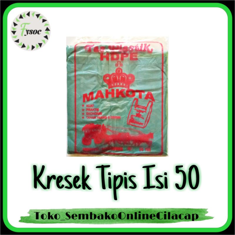 KRESEK MAHKOTA 15 WARNA ISI 50 PCS