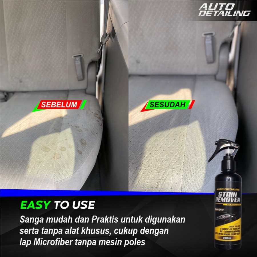 Pembersih Jok Berbahan Bludru Jok Berbahan Kulit Dashboard Karpet dan Plafond Mobil Stain Remover