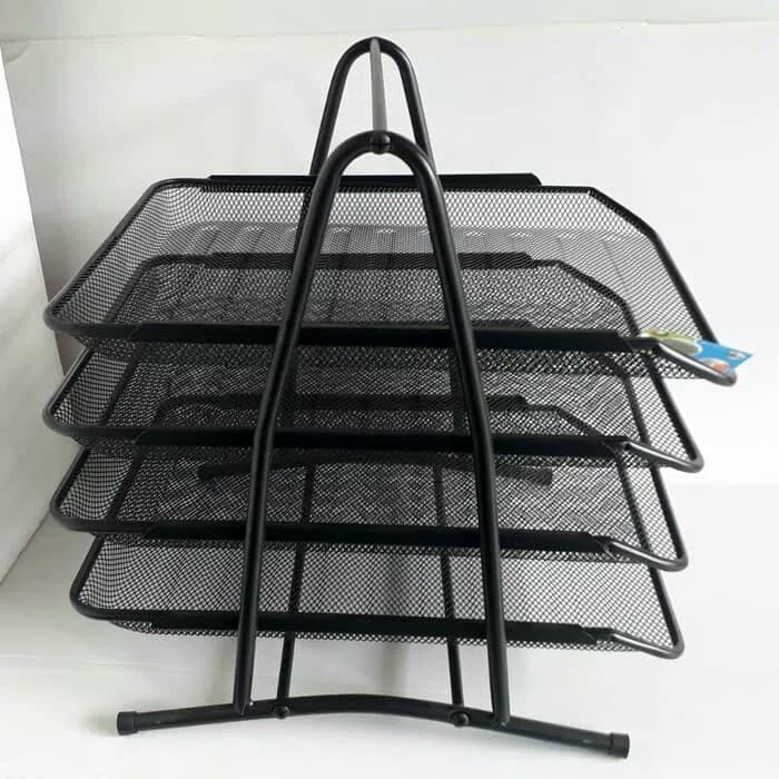 

Rak File Dokumen Buku 4 Susun Besi Tray Surat Arsip Organizer Star Seller