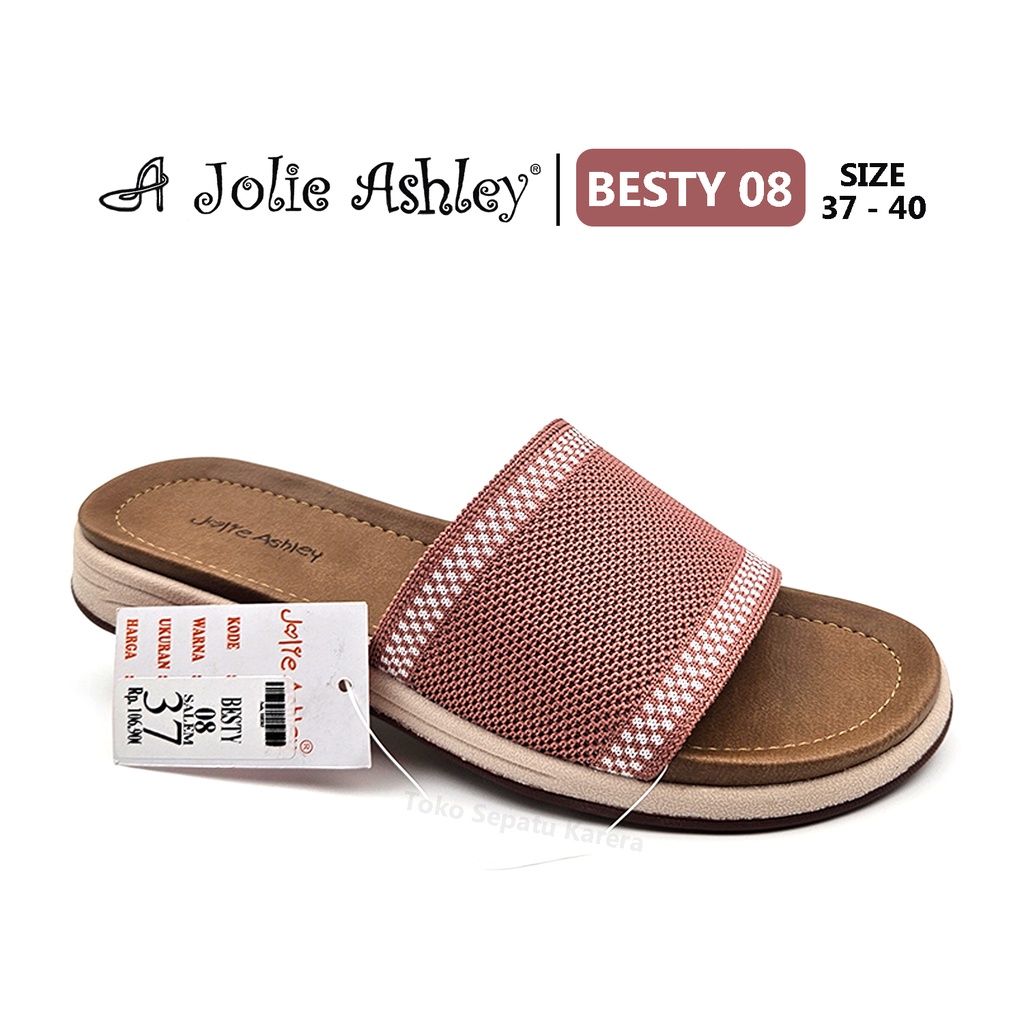 Sandal Anak Remaja Perempuan – Sandal Wanita Dewasa – JOLIE ASHLEY – BESTY 08 – Size 37-40 – Slip On