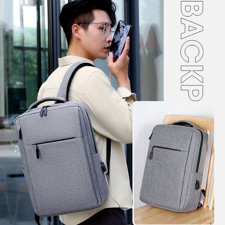 ONLYONE12 Tas Ransel Pria Import Lifestyle Casual Laptop Backpack / Tas Kerja Unisex / Tas Formal Kantoran / Tas Laptop Muat Banyak