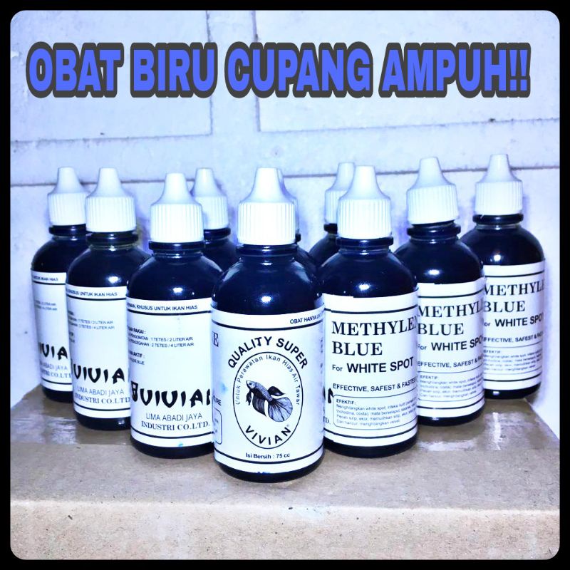 blitch icht obat biru METHYLENE blue 75 ml obat jamur ikan