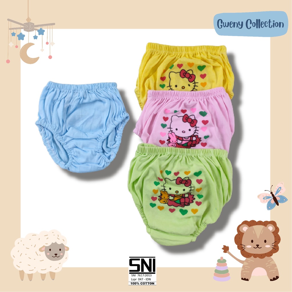 CELANA DALAM ANAK PEREMPUAN CD ANAK SIZE M, L, XL  (CD CT 11)