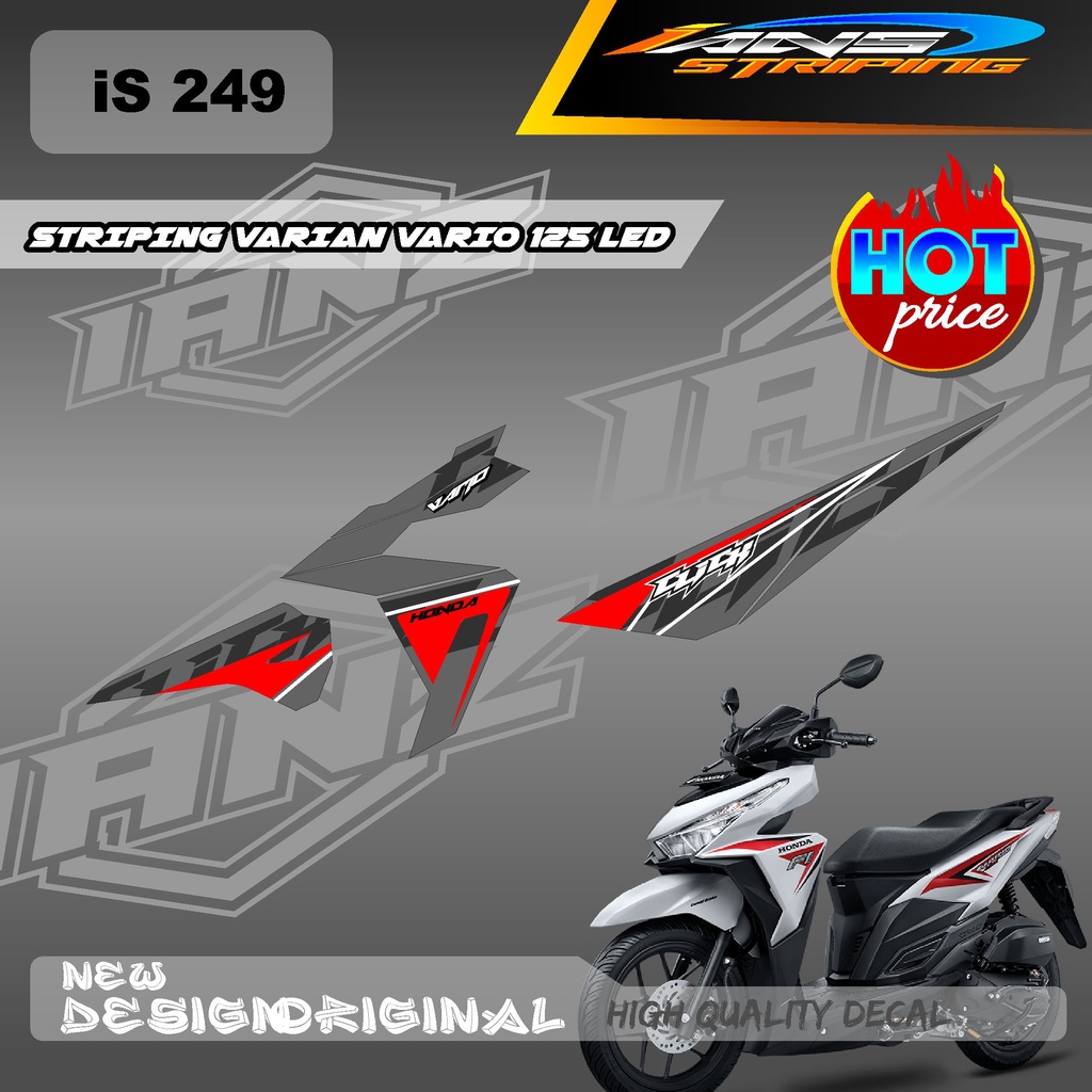 STIKER DECAL VARIO 125 LED CUSTOM VARIAN WARNA / STIKER SEMI FULL BODY HONDA VARIO 125 / DECAL STRIKER KERETA 125 LED IS 249