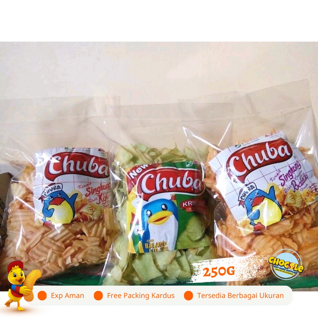 

PROMO 1.1 CHUBA 250G || PUSAT GROSIR SNACK DAN COKLAT KILOAN ORIGINAL || CEMILAN INDOFOOD II LEBARAN 20224