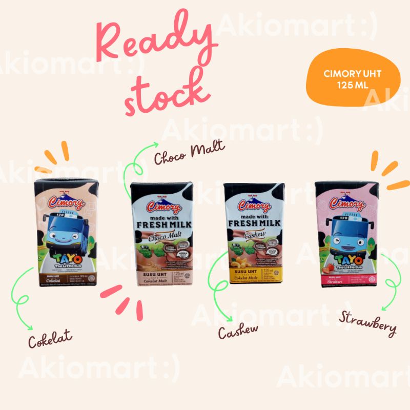 

Susu UHT Cimory Fresh Milk 125 ml Cokelat Strawberry Cashew Malt