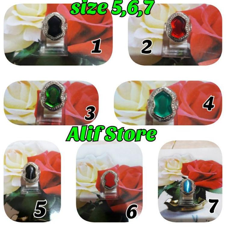 CINCIN TEROMPAH,Terompah nabi.alpakaBATU OPSIDIAN (BUKAN RESIN/PLASTIK) BIG SALE