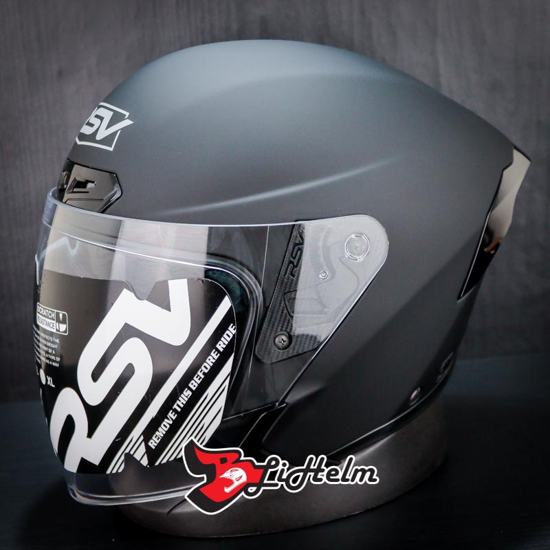 RSV HELM NEW WINDTAIL 2.0 SOLID | BLACK DOFF | SINGLE VISOR