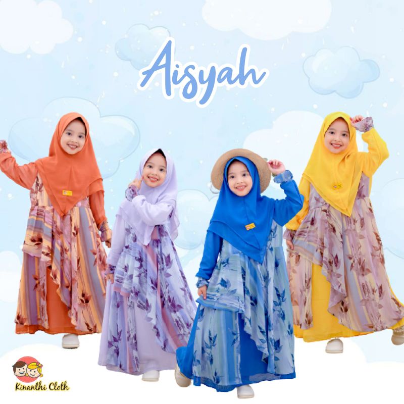 GAMIS ANAK FREE HIJAB AISYAH ALUNA FADILA KINANTHI CLOTH