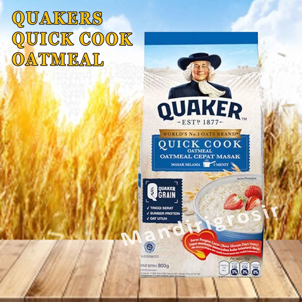 QUAKER* QUAKER OATS QUIK COOK 800g* OAT MEAL