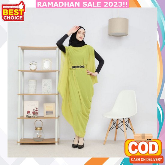 Gamis Kaftan Brukat Cringkle Airflow Kaftan Lebaran 2023 Aimar Kaftan Gamis Kaftan Jumbo Busui Mewah