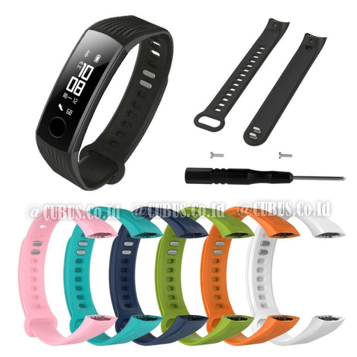 SILIKON STRAP/TALI JAM TANGAN RUBBER FOR HUAWEI HONOR BAND 3