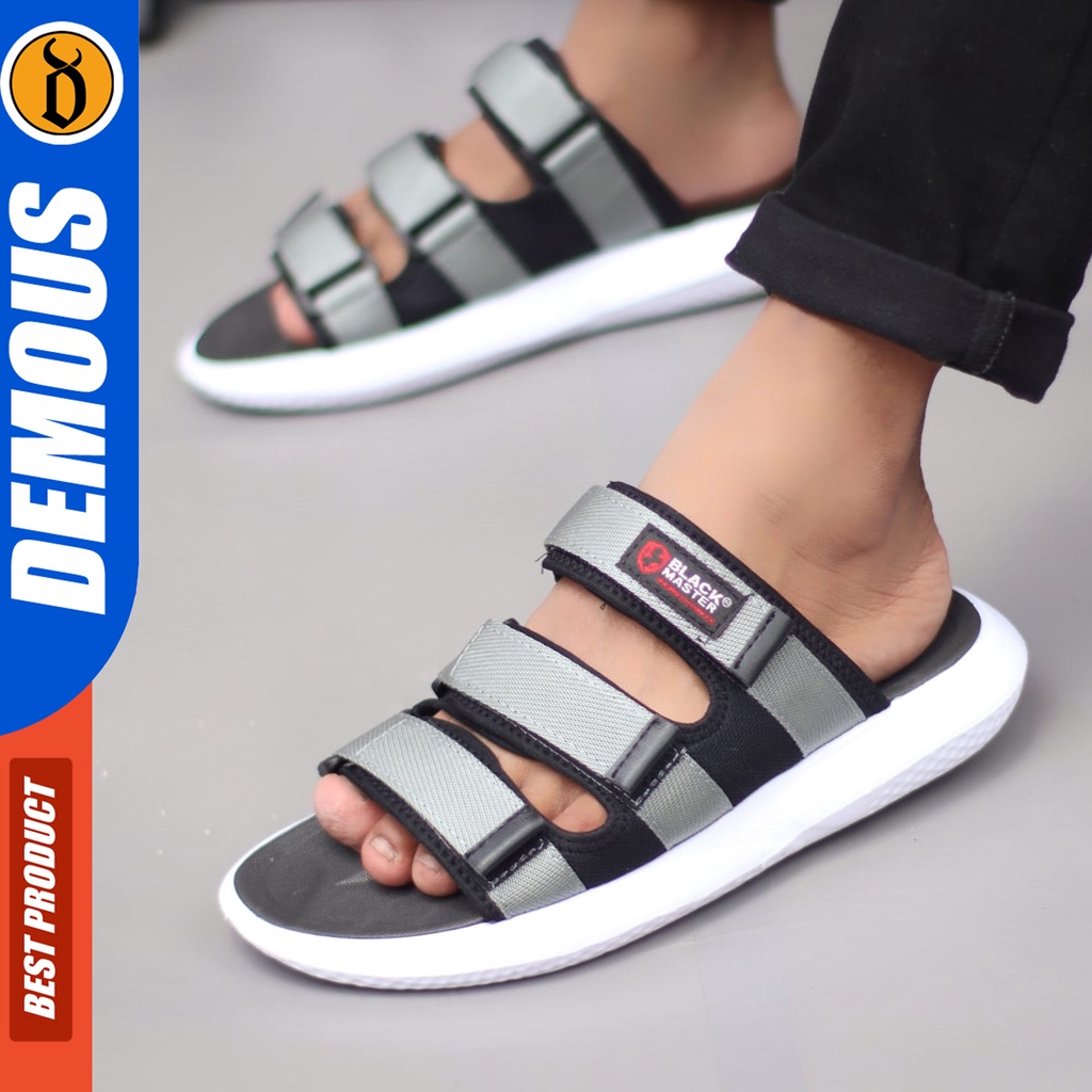 DEMOUS Hendrey - Sandal Slide Pria Sendal Casual Slop Terbaru