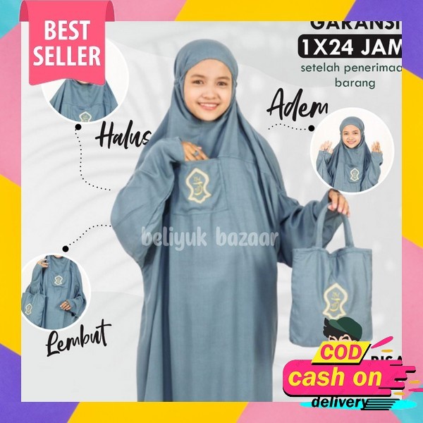 Mukenah Anak Kombinasi Usia 8-13 Tahun Terbaru Terlaris Mukena Anak Perempuan 12 Tahun Mukenah Trave