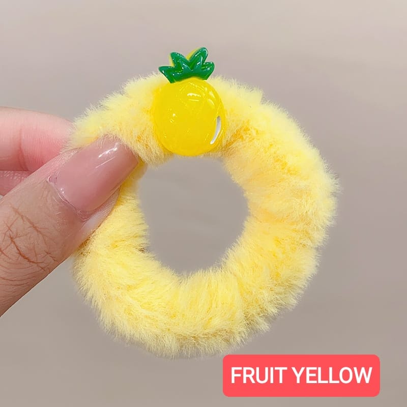 FRUIT SCRUNCHIE KARET RAMBUT AKSESORIS FASHION KOREA IMPORT LUCU KAWAII ALA KOREA JEPANG