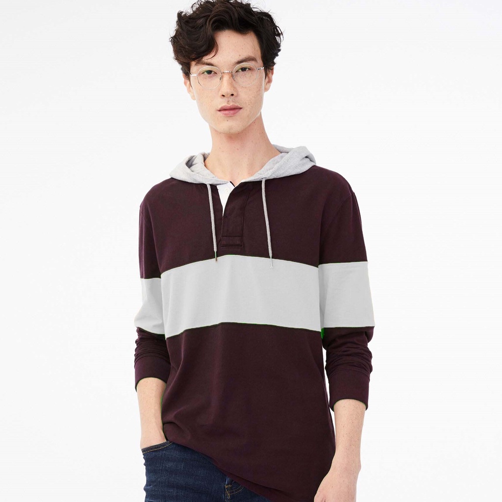 Jaket Sweater Aeropostale Color Block Hoodie
