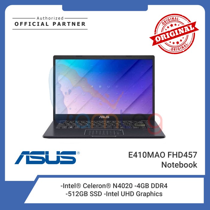 ASUS Laptop E410MAO FHD457 / Celeron N4020 / 4GB / 512GB / WIN11