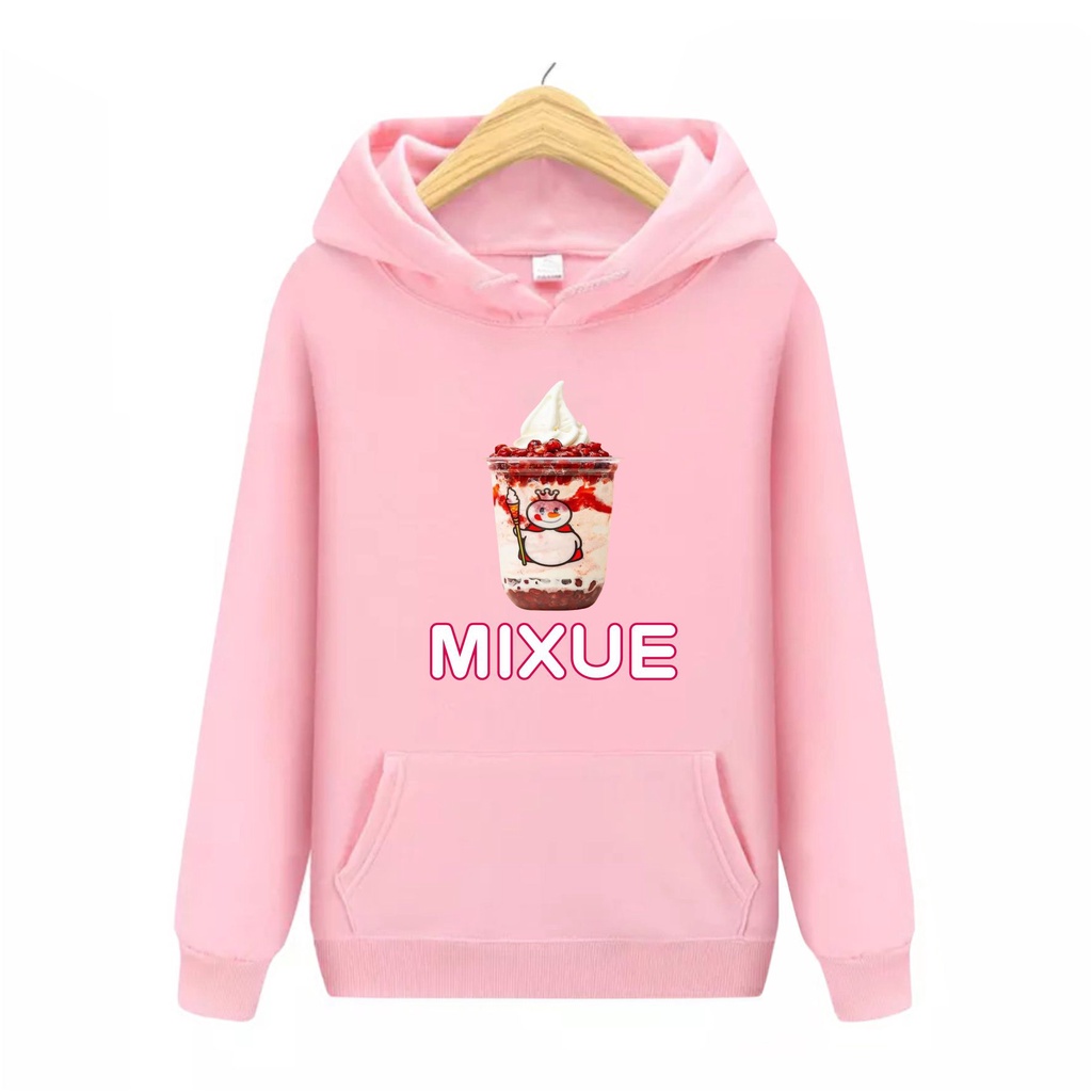 FenishaStore MIXUE ICE CREAM Viral Sweater Hoodie Anak-Anak Usia 4-13+Tahun  bisa Bayar Ditempat COD