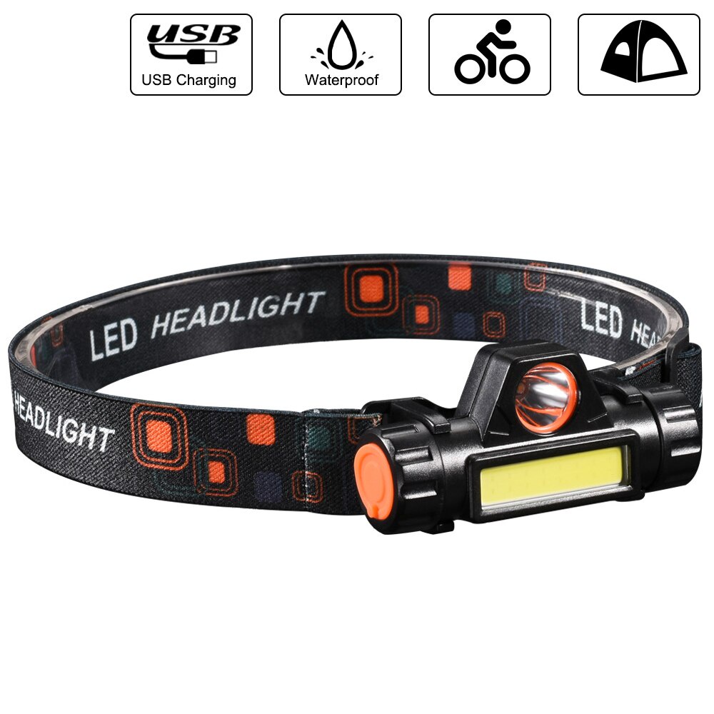 LAMPU SENTER KEPALA TAHAN AIR / LAMPU KERJA  RECHARGEABLE  LED HEADLIGHT BR72