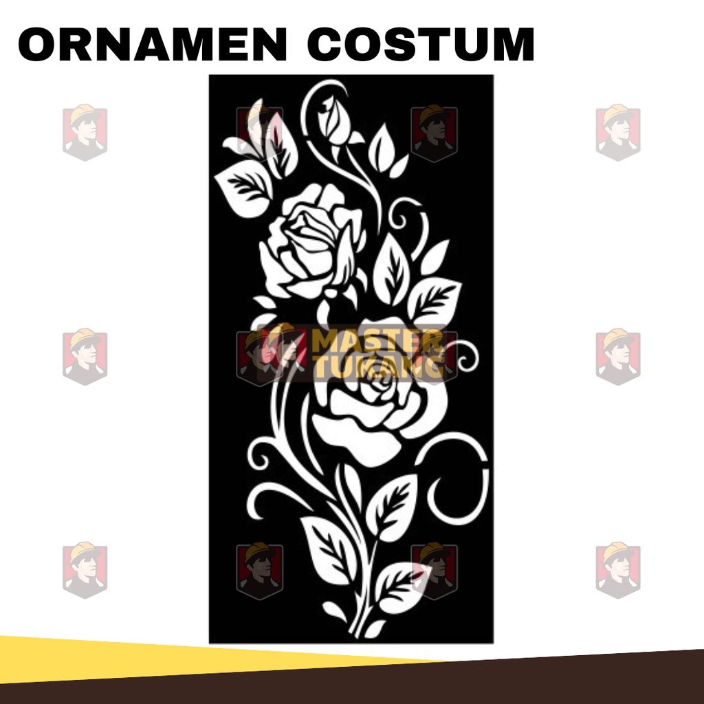 Cutting Ornamen Laser Ukuran 60x120 cm Plat Besi  1,4MM Murah