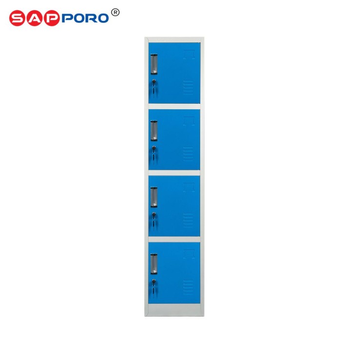 Best Seller Sapporo Koln 4 - Loker Besi 4 Pintu Steel Locker 4 Doors