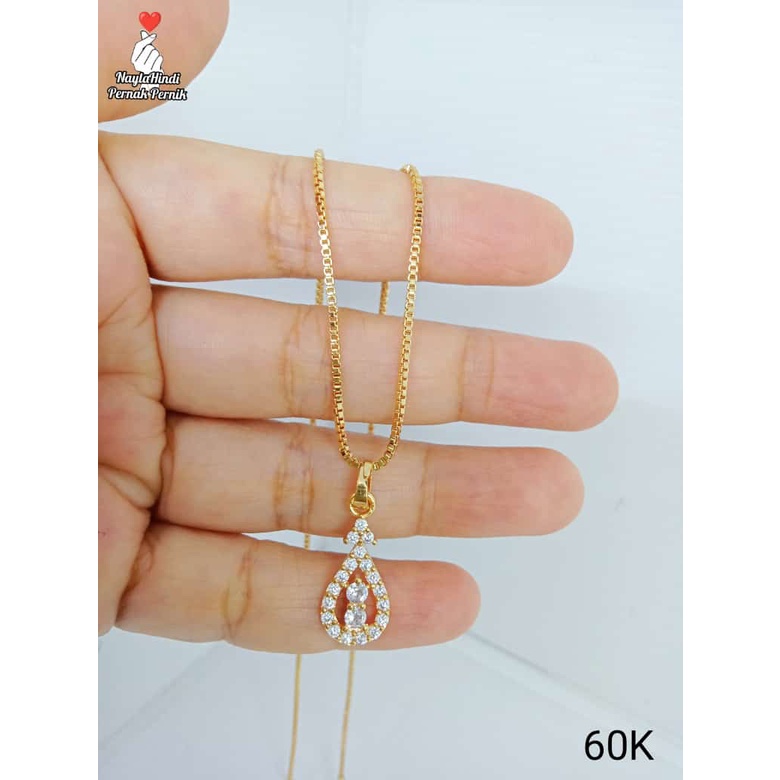 KALUNG PERHIASAN IMITASI LAPIS EMAS