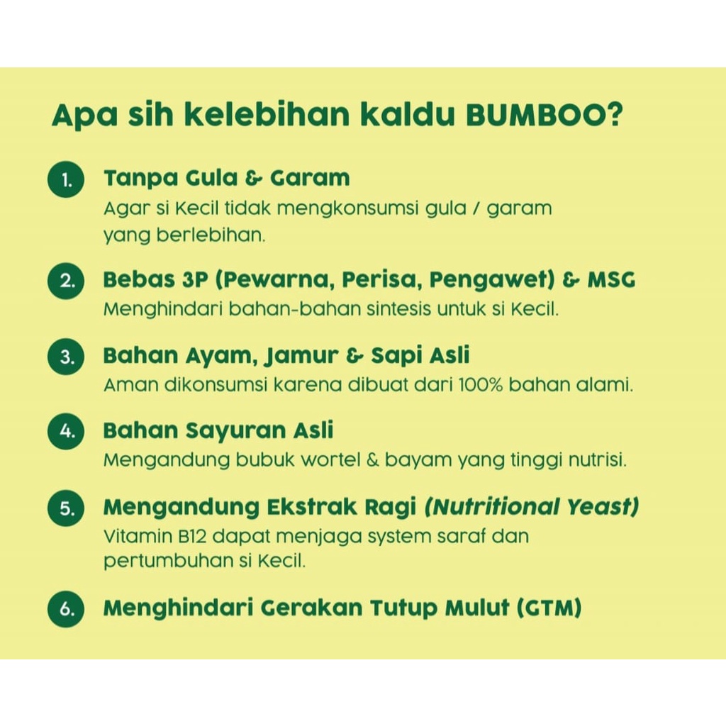 Bumboo Kaldu MPASI Non MSG / Kaldu Ayam MPASI / Kaldu Sapi MPASI/ kaldu jamur MPASI / BUMBOO ABON SAPI / BUMBOO ABON AYAM NON MSG