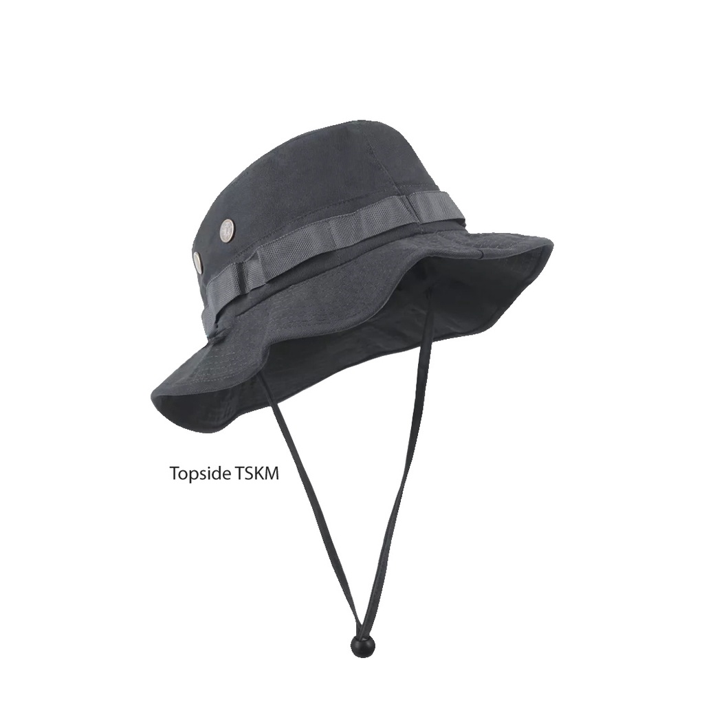 Topi Rimba Gunung Kanvas Marsoto Polos Pria Wanita Topside - Topi Rimba Gunung Kanvas Marsoto Double