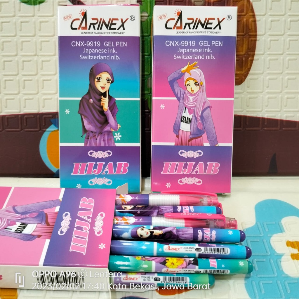 

Pulpen Carinex Motif Hijab isi 12 Pcs