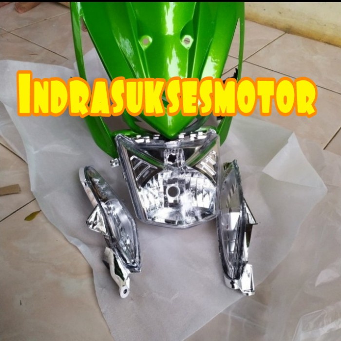 tameng dasi body depan full set lampu depan motor honda beat F1