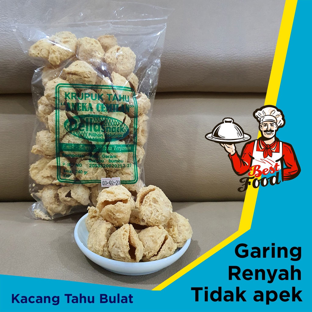 

Keripik Tahu Bulat Tahu Pong Tahu Walik Kulit Tahu 240 gr Renyah Garing Kriuk Gurih Asin Tidak Tengik Kerupuk Enak Lezat Ceriping