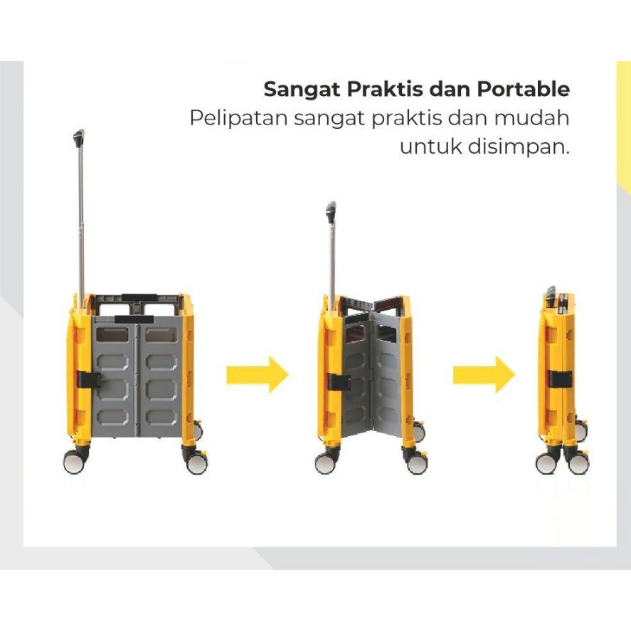 Barangunik2021 - Trolley Troli Lipat Anjing Dog Stroller Keranjang Belanja Serbaguna / Troli Lipat Serbaguna