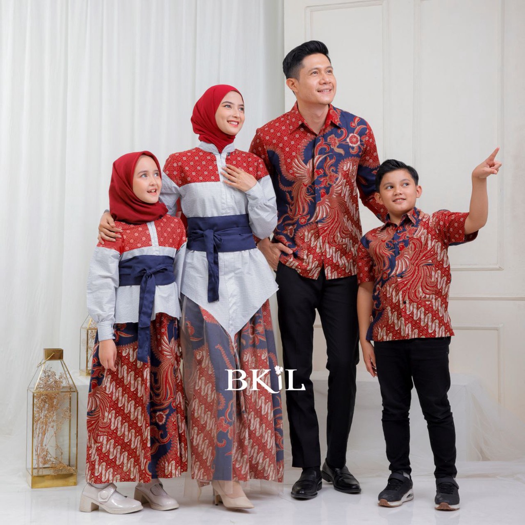 Batik Couple Modern Keluarga Baju Batik Wanita Gamis Batik Modern Set Batik Keluarga Batik Wanita Dan Pria Seragam Batik Family