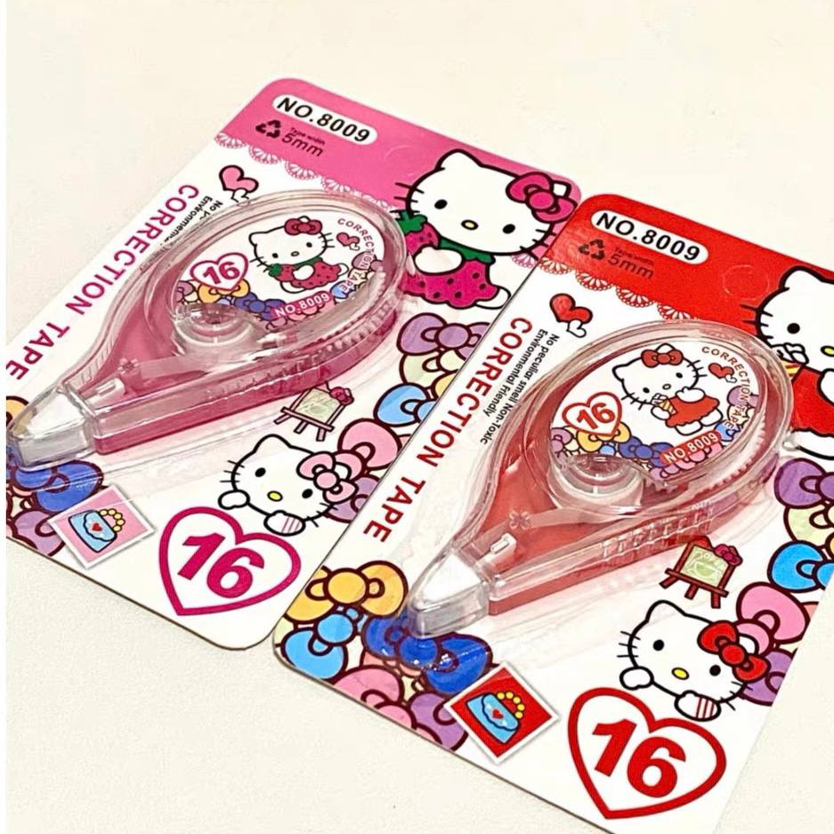 

[READY STOCK] Tipe X Roll Murah / Correction Tape Karakter Sanrio Hello Kitty / Alat Tulis Sekolah Kantor Murah Impor