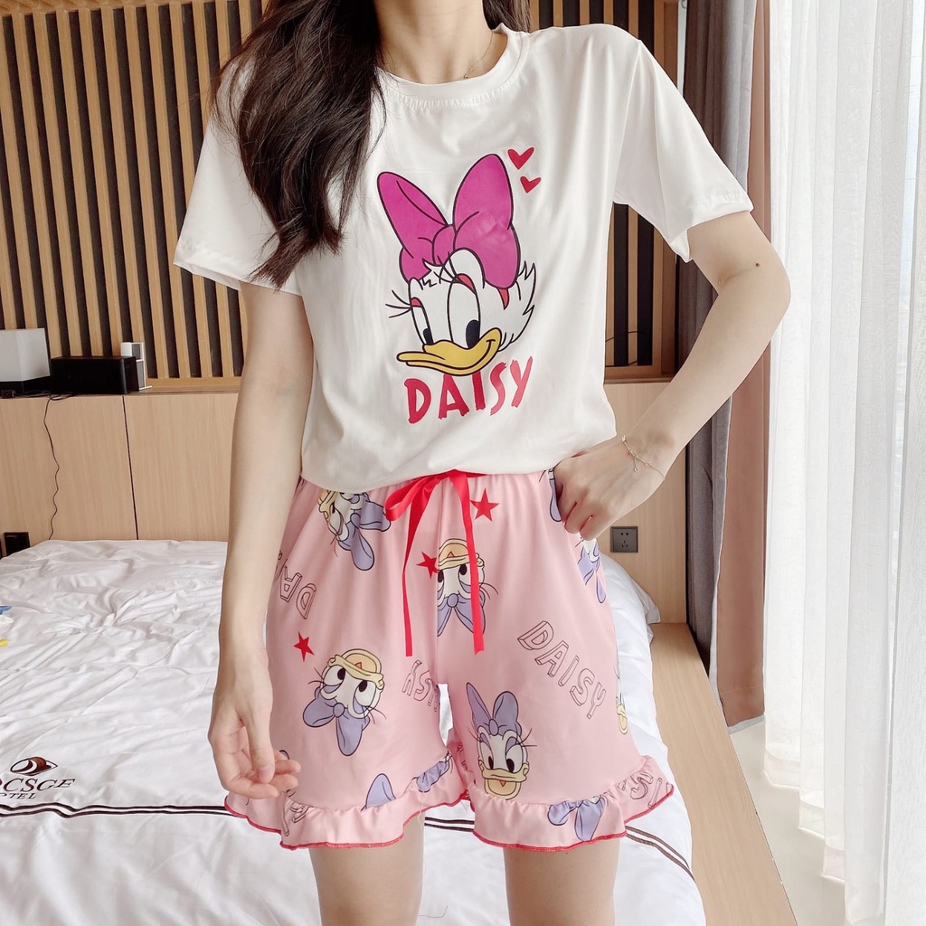 【 Bra Mall 】BM-381 Set Baju Tidur Wanita Import No Cup Hotpant