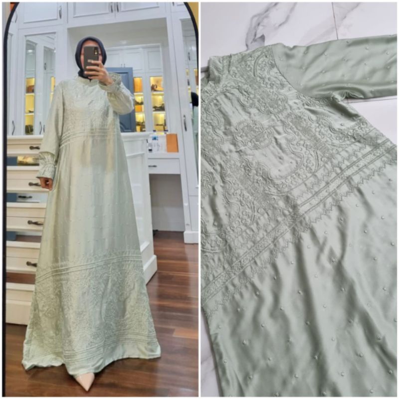 Gamis Armanisilk bordir Ori by Edness kayla