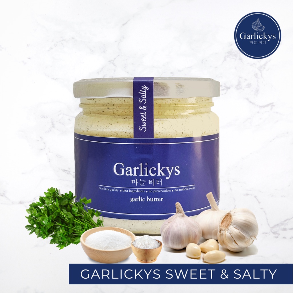

GARLICKYS Premium Garlic Herbs Butter varian Sweet and Salty