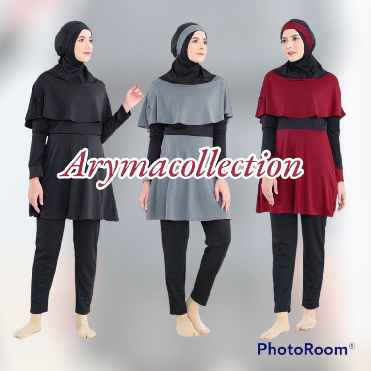 MURAH Baju renang wanita muslimah rosella marina/Baju renang muslimah dewasa/baju renang hijab