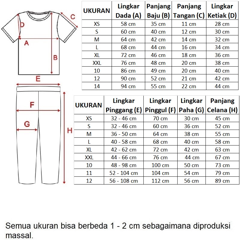 Hanamichi DEWI.CP Setelan Anak Lengan Pendek