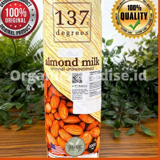 

Terbaru 137 Degrees Almond Milk Unsweetened 1 Liter / Susu Almond 137 Unsweetened 1 Liter