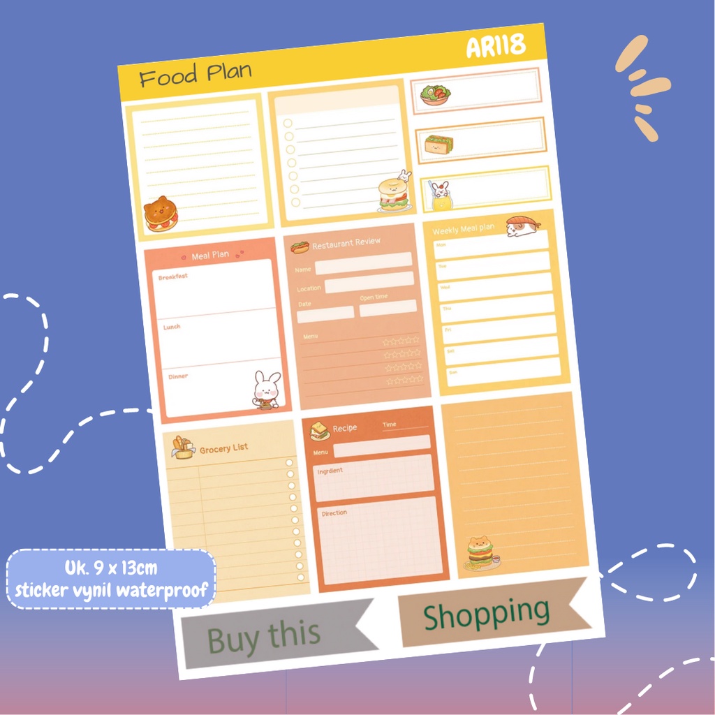 

[DOKI] Stiker Dekorasi Lucu / Sticker Journal / Stiker Aesthetic Memo Sticky Notes Journal Scrapbook Planner - AR118