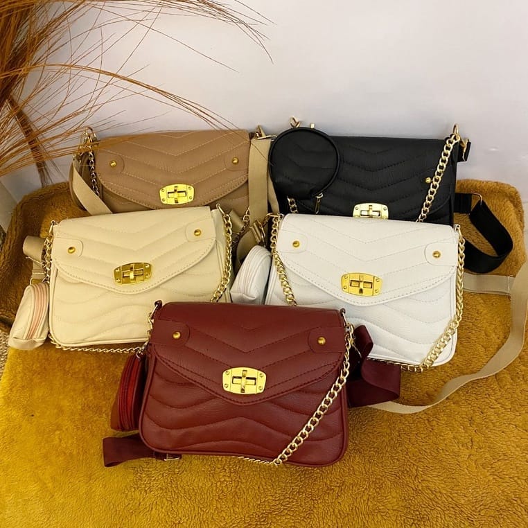 Tas Selempang Wanita Angie Free PouchBag Tas Wanita Murah - Tas Selempang Cewek - Sling Bag Wanita -