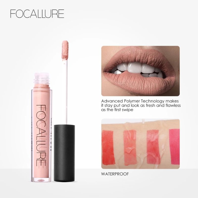 ❣️FOCALLURE Lipstik Matte Waterproof Tahan Lama FA24 Liquid Ultra Chiclip