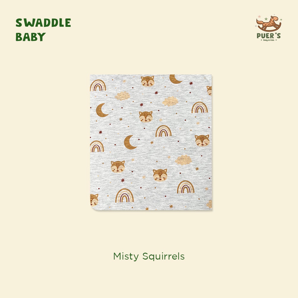 BEDONG BAYI (SWADDLE BABY) PUER'S MISTYY SQUIRRELS