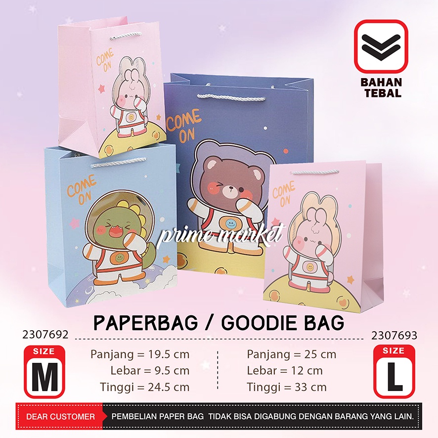 

Goodie Bag Ulang Tahun Anak Dino Astronot Tas Ulang Tahun Anak Bear Bingkisan Ulang Tahun Anak Rabbit Tas Ultah Anak Animal Souvenir Ultah Anak (2307692, 2307693)