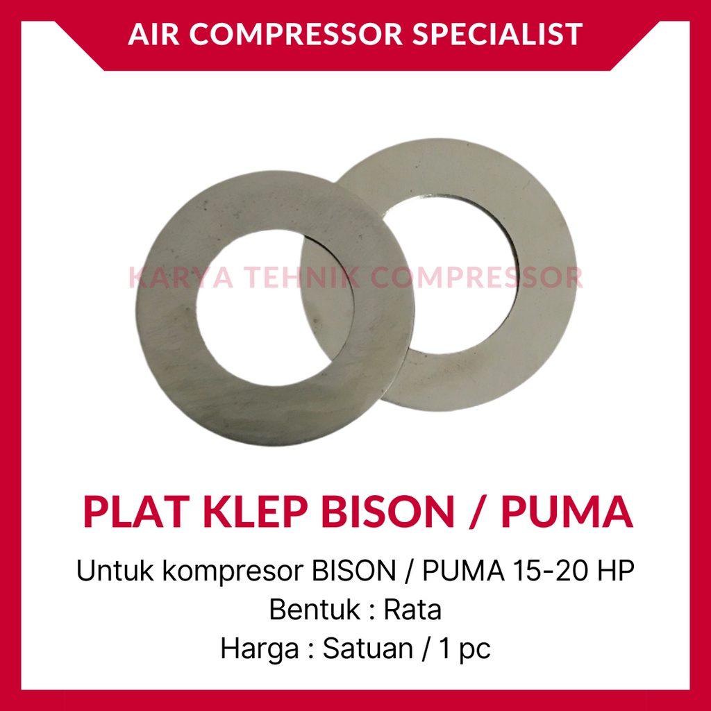 Plat Klep / Valve Plate Kompresor Udara BISON PUMA 15 HP & 20 HP