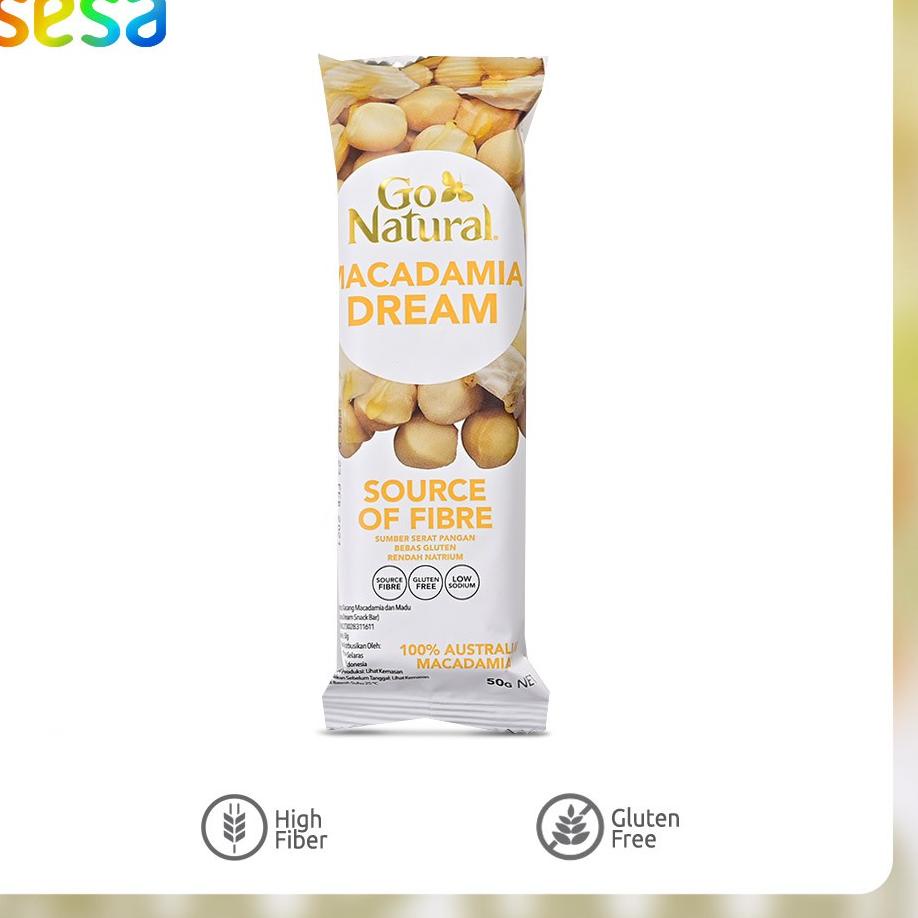 

Cuma hari ini Go Natural Snack Bar Macadamia Dream 55 g